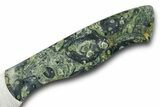 Knife with Kambaba Jasper Inlays & Base - Hand-Crafted In Utah #370845-3